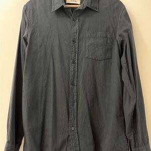 Men's Black Buck Mason Button-Up Shirt